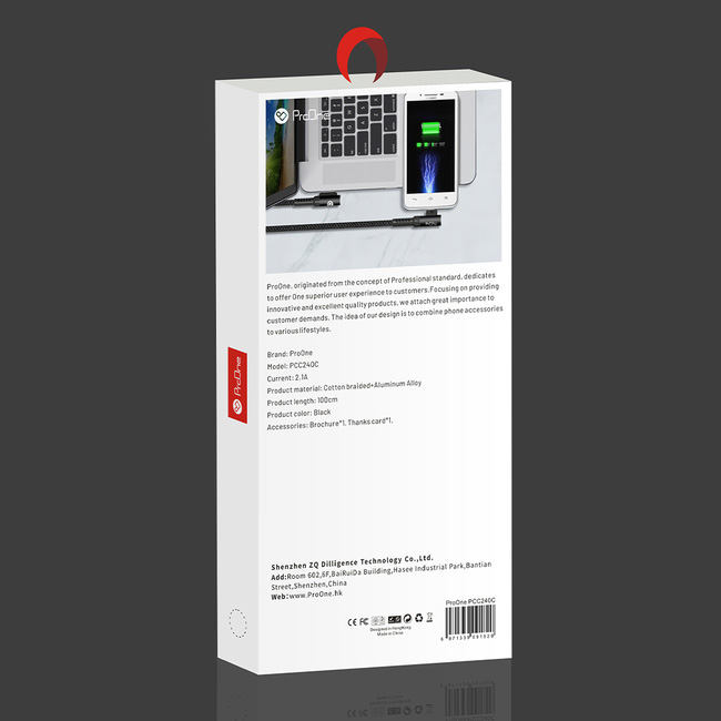 کابل تایپ سی پرووان مدل PCC240c - Image 3