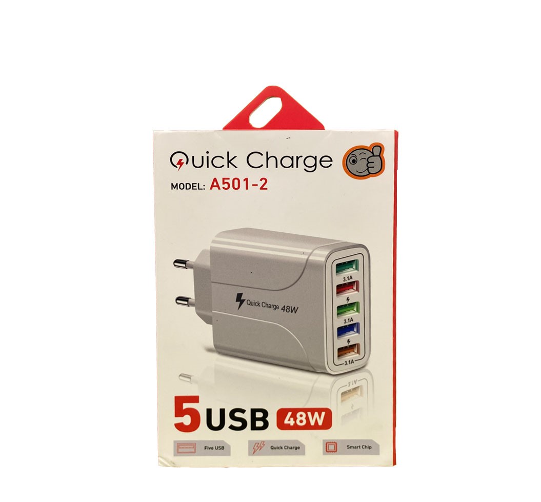 آداپتور 48 وات 5 پورت مدل a501-2