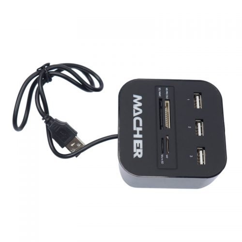 Macher-MR-139-3Port-Hub-and-Card-Reader-3-500x500-1 هاب و رم ریدر MACHER مدل MR-139 USB 2.0 - Image 3