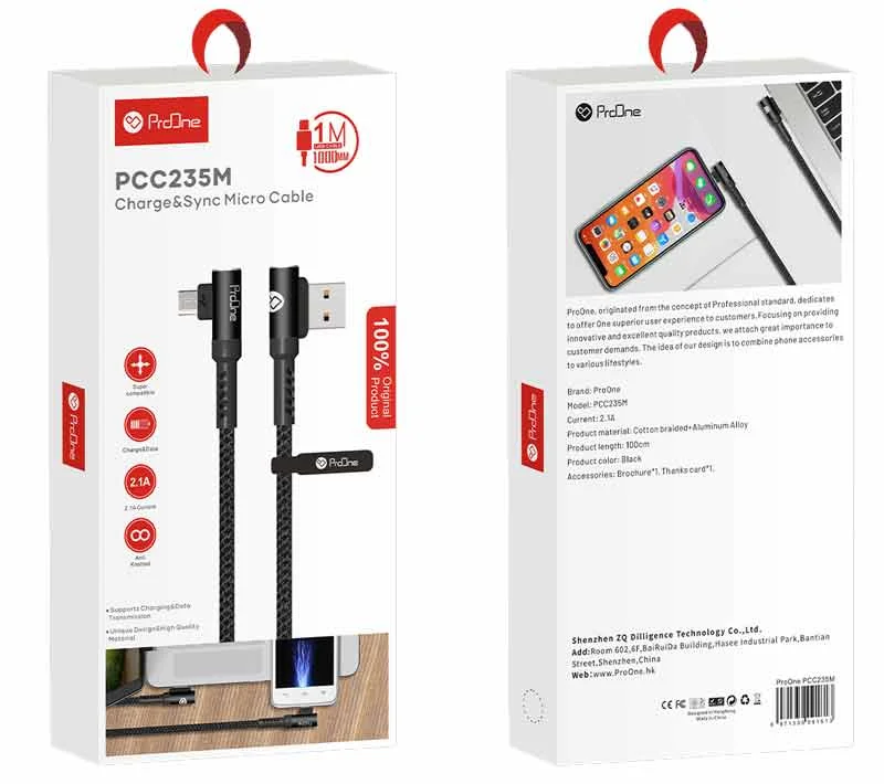 کابل میکرو USB پرووان مدل PCC235m
