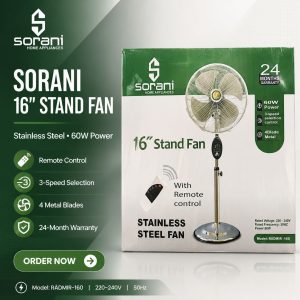 پنکه استیل سورانی sorani مدل RADMIR-160